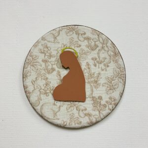 Médaillon liturgique - lapins bruns