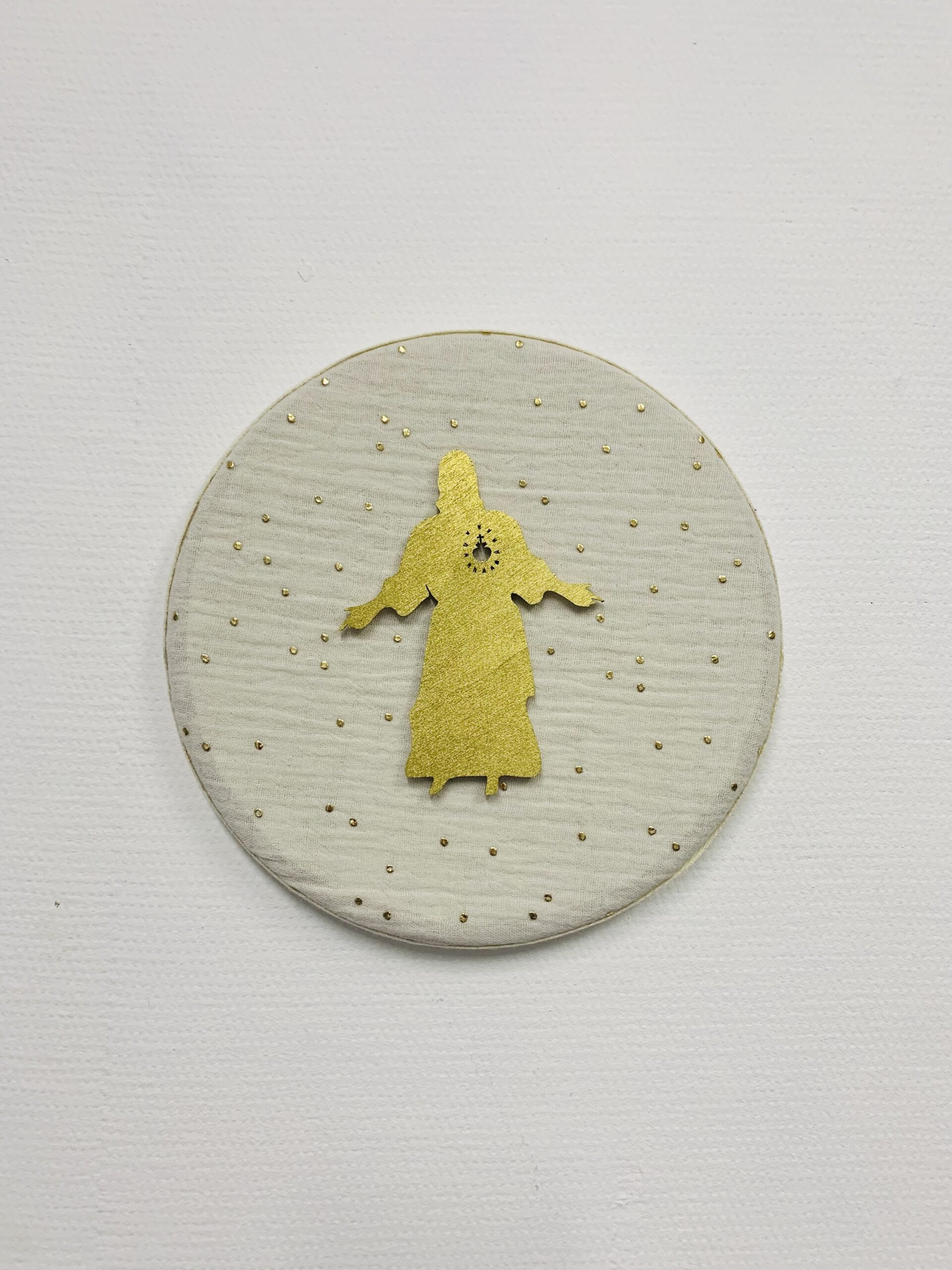 Médaillon liturgique - blanc – Image 5